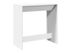 Mesa de bar blanca 102x50x103,5 cm madera de ingeniería