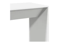 Mesa de bar blanca 102x50x103,5 cm madera de ingeniería