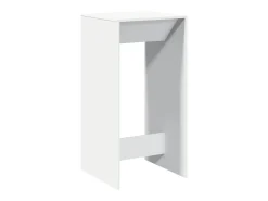 Mesa de bar blanca 51x50x103,5 cm madera de ingeniería