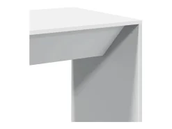 Mesa de bar blanca 51x50x103,5 cm madera de ingeniería