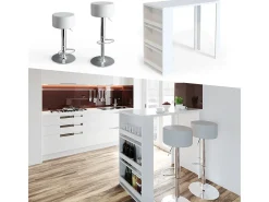 Mesa de bar blanco 57x117x106