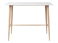 Mesa de bar blanco 120x60x105 cm