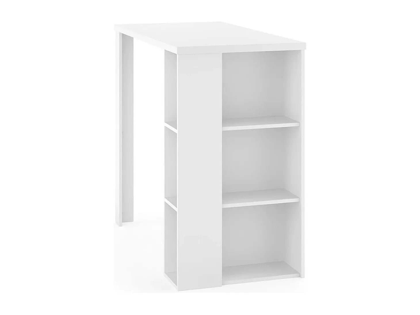 Mesa de bar blanco 120x60x105.6 noel