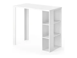 Mesa de bar blanco 120x60x105.6 noel