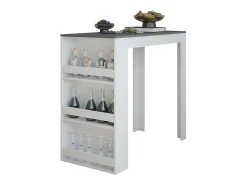 Mesa de bar blanco/antracita 57x117x106 repose