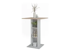 Mesa de bar blanco/sonoma 75x75x106 repose