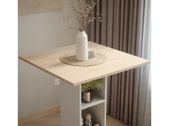 Mesa de bar blanco/sonoma 75x75x106 repose