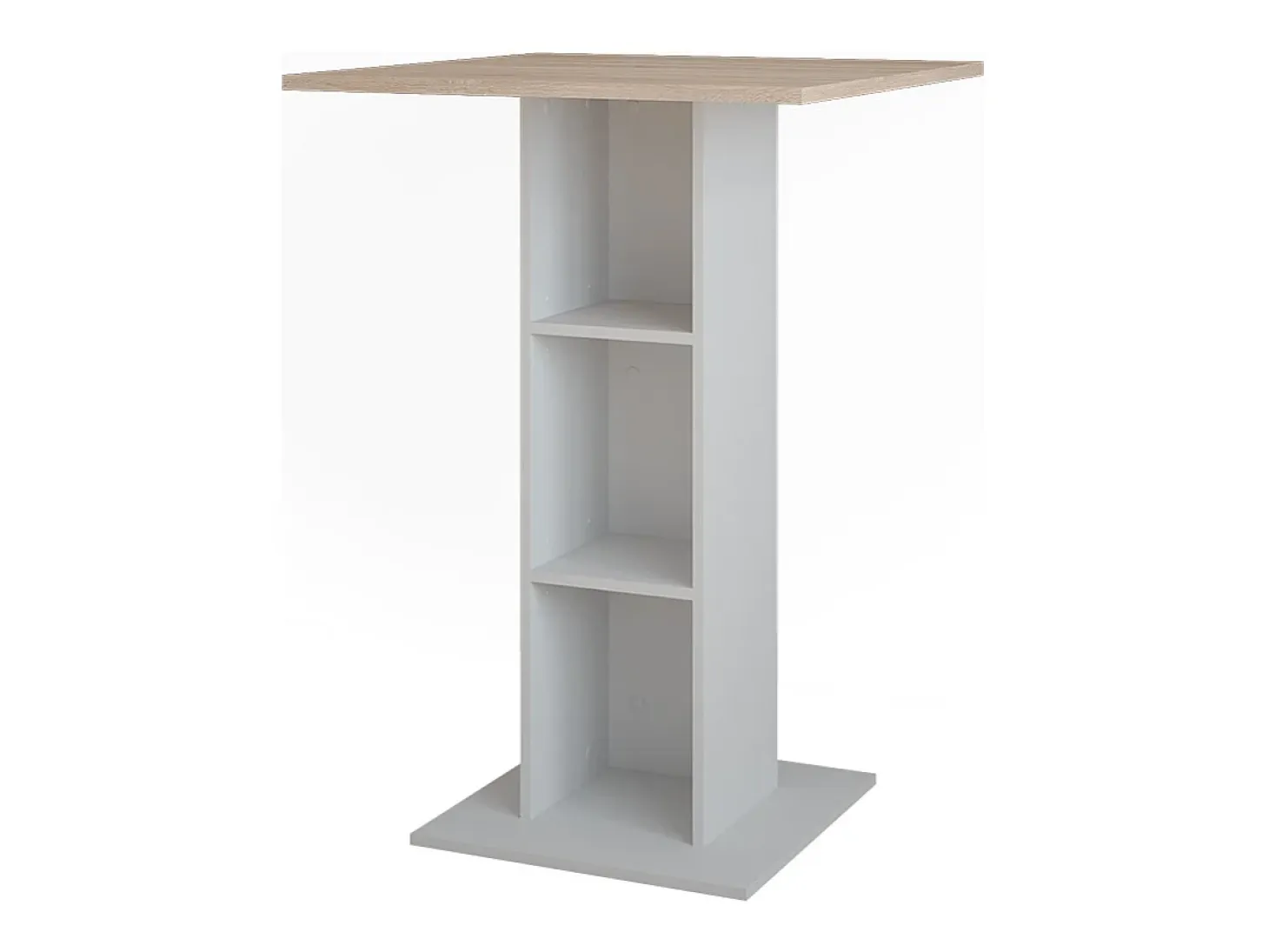 Mesa de bar blanco/sonoma 75x75x106 repose