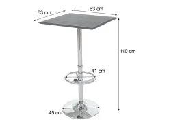 Mesa de bar Buffalo, negro