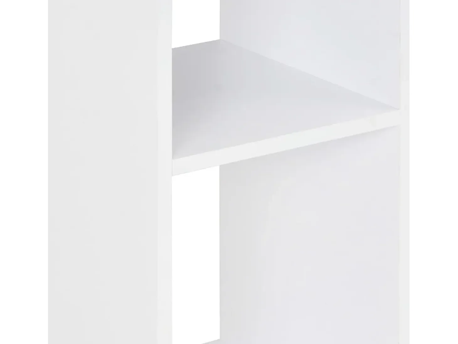 Mesa de bar color blanco y roble Sonoma 60x60x110 cm