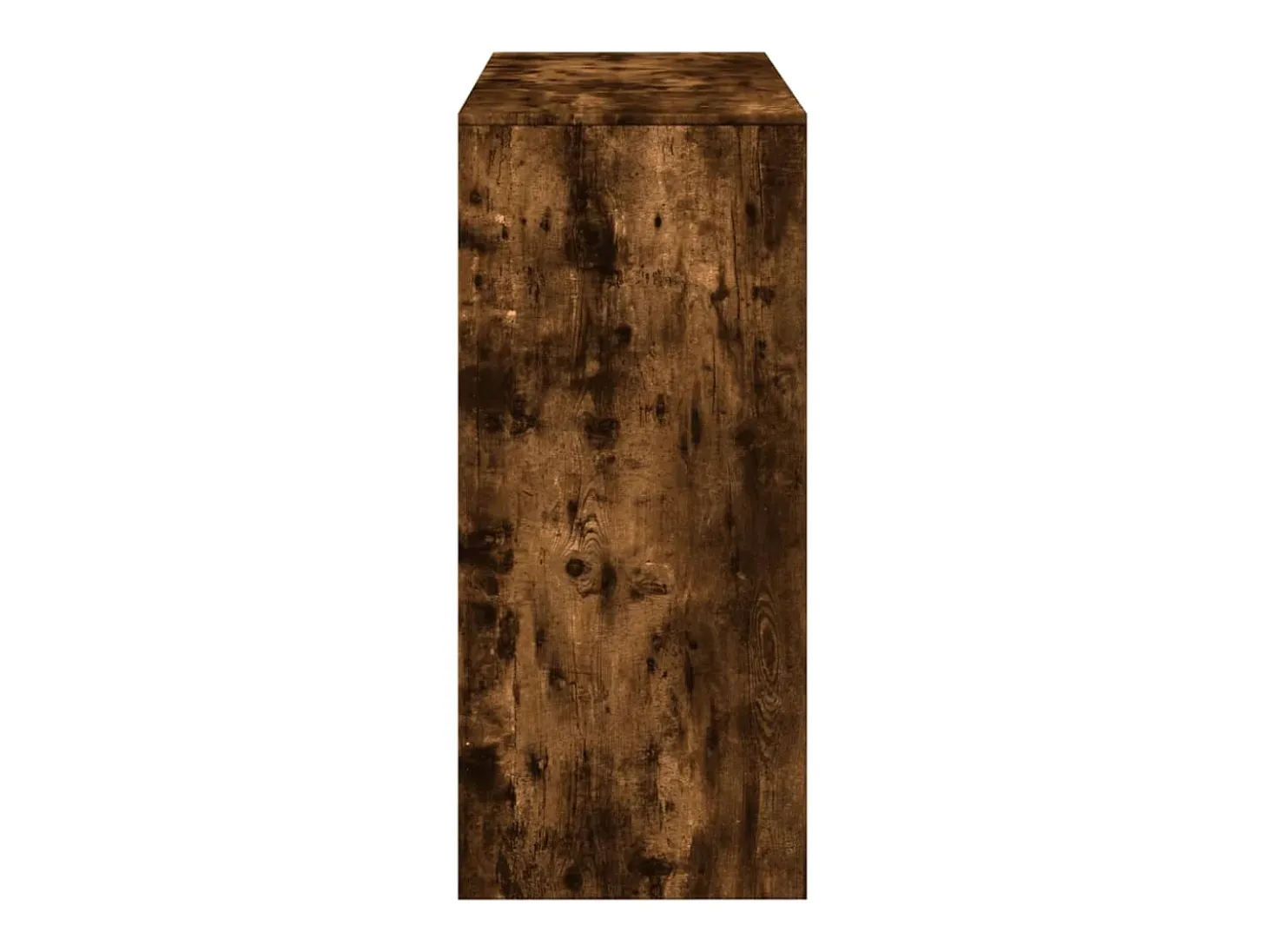 Mesa de bar con estante de madera de ingeniería de roble ahumado