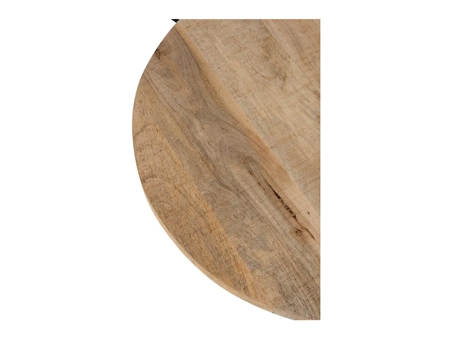 Mesa de bar Corali de madera maciza clara D 65 cm