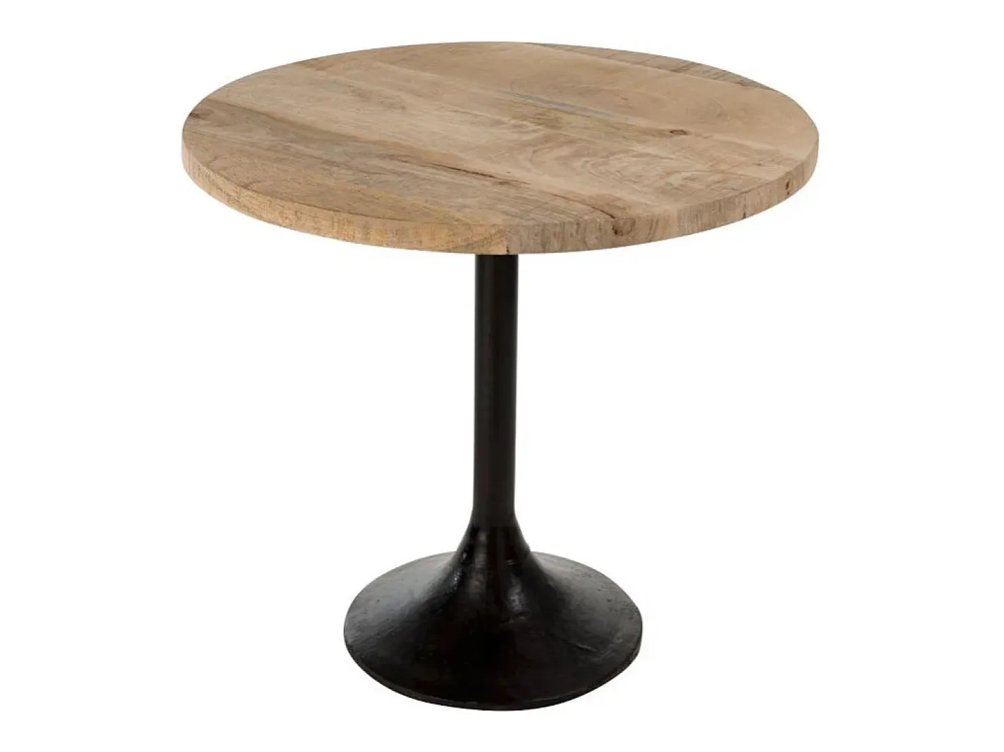 Mesa de bar Corali de madera maciza clara D 65 cm