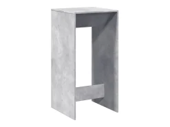 Mesa de bar de hormigón gris 51x50x103,5 cm madera de ingeniería