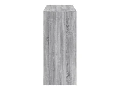 Mesa de bar de madera de ingeniería gris Sonoma con estante