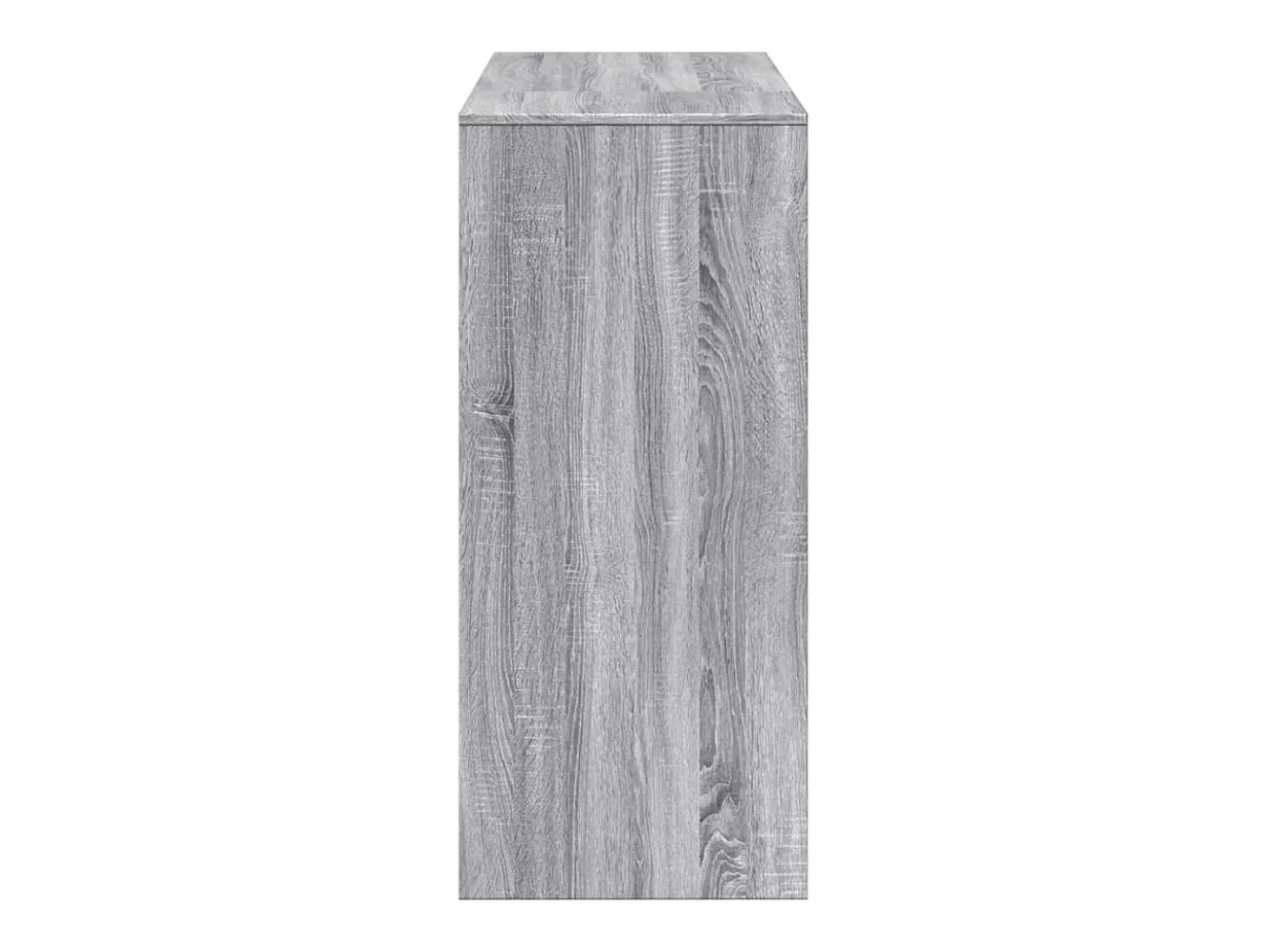 Mesa de bar de madera de ingeniería gris Sonoma con estante
