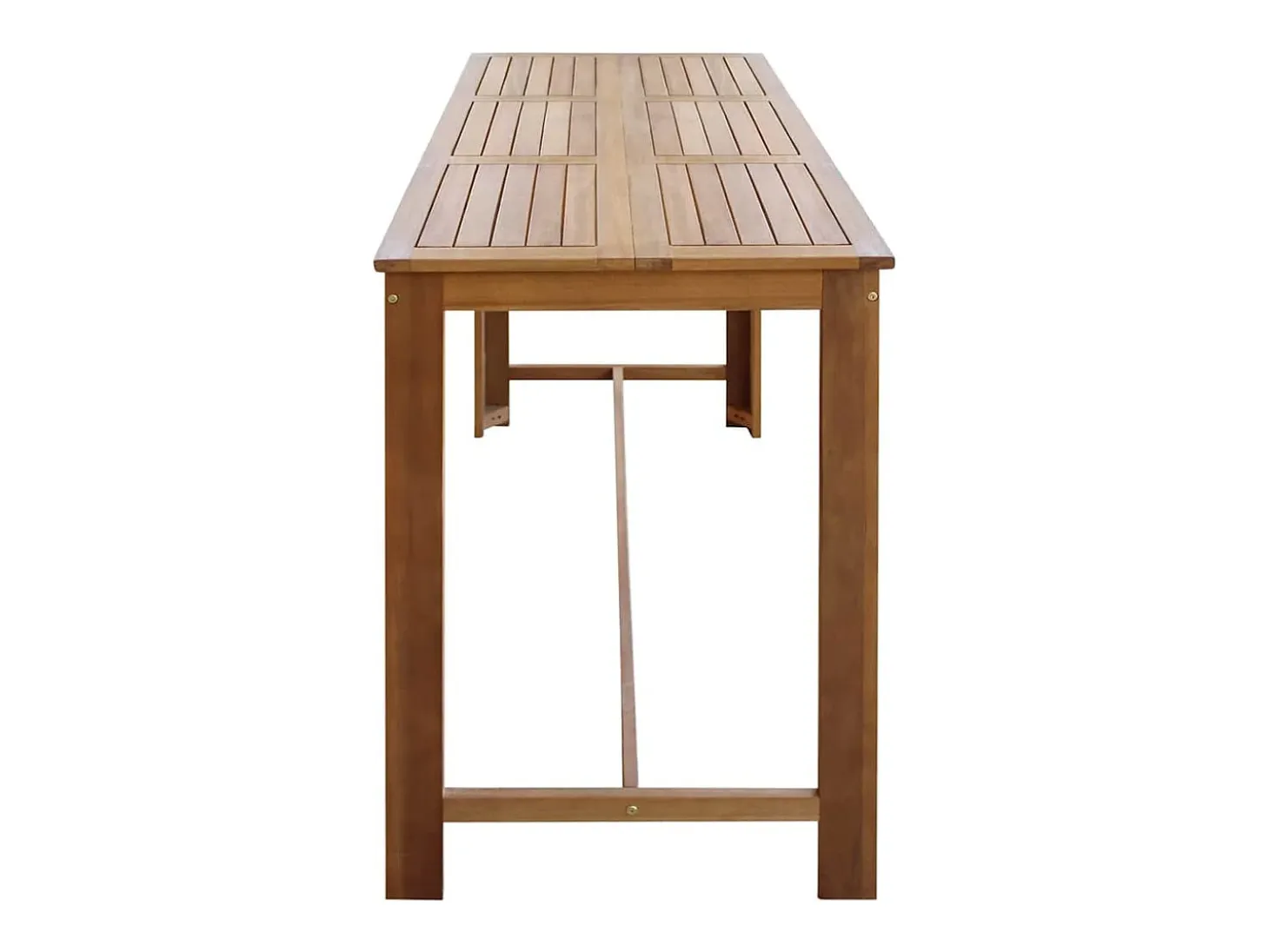 Mesa de bar de madera maciza de acacia 150x70x105 cm