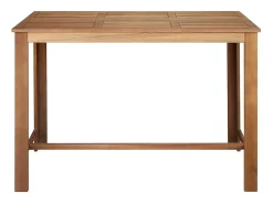 Mesa de bar de madera maciza de acacia 150x70x105 cm