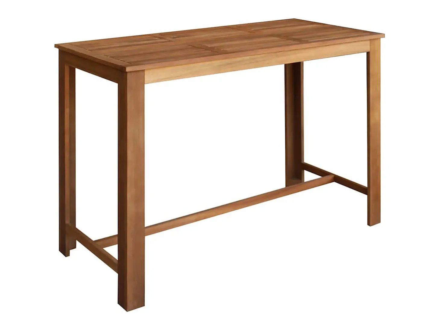 Mesa de bar de madera maciza de acacia 150x70x105 cm