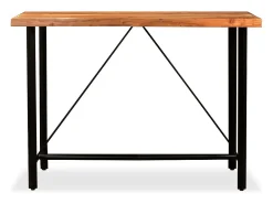 Mesa de bar de madera maciza de acacia 150x70x107 cm ES385013
