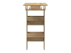 Mesa de bar de pared contrachapada roble artisan 102x45x103,5cm