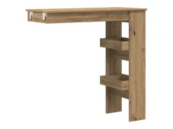 Mesa de bar de pared contrachapada roble artisan 102x45x103,5cm
