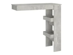 Mesa de bar de pared madera contrachapada gris 102x45x103,5cm