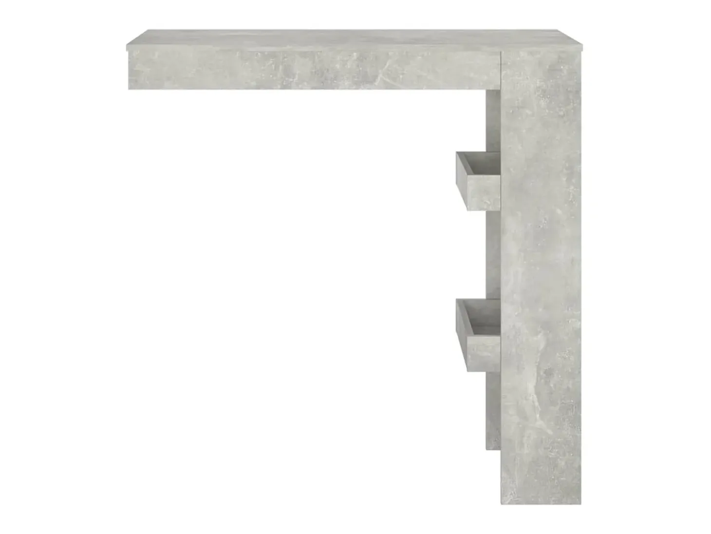 Mesa de bar de pared madera contrachapada gris 102x45x103,5cm