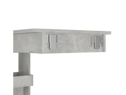 Mesa de bar de pared madera contrachapada gris 102x45x103,5cm