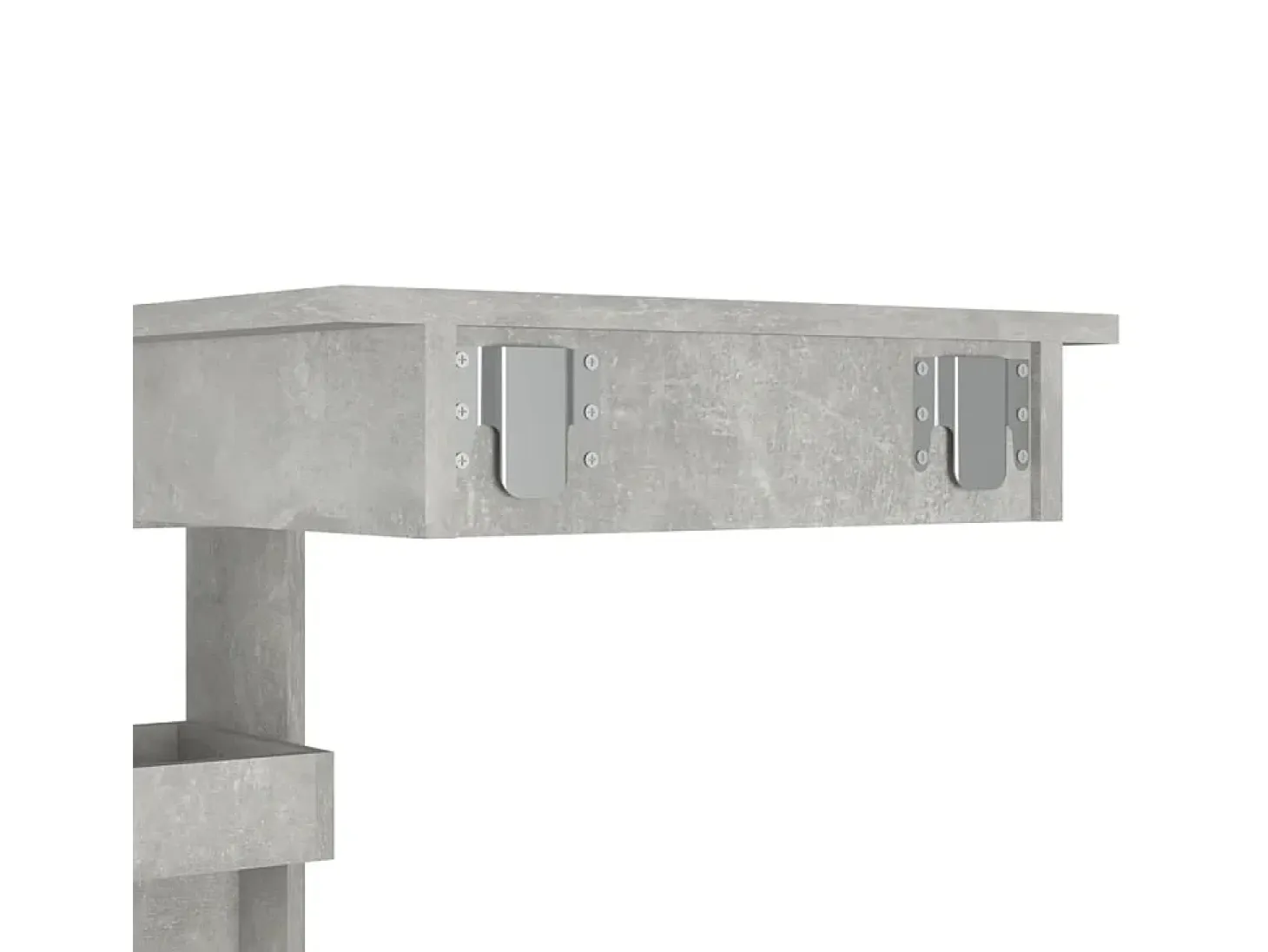 Mesa de bar de pared madera contrachapada gris 102x45x103,5cm