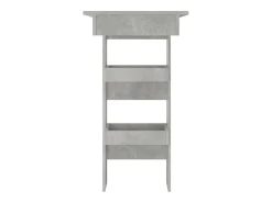 Mesa de bar de pared madera contrachapada gris 102x45x103,5cm