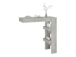 Mesa de bar de pared madera contrachapada gris 102x45x103,5cm