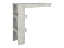 Mesa de bar de pared madera contrachapada gris 102x45x103,5cm