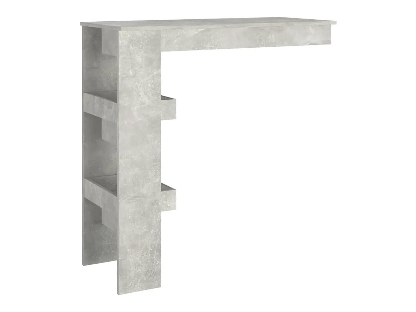 Mesa de bar de pared madera contrachapada gris 102x45x103,5cm