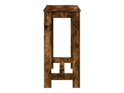 Mesa de bar de roble ahumado 102x50x103,5 cm madera de ingeniería