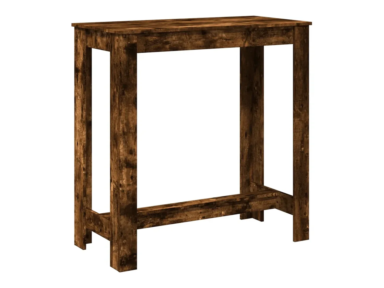 Mesa de bar de roble ahumado 102x50x103,5 cm madera de ingeniería