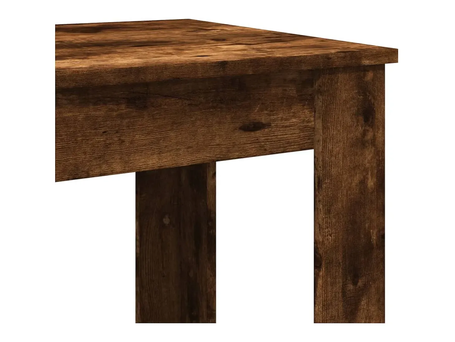 Mesa de bar de roble ahumado 102x50x103,5 cm madera de ingeniería