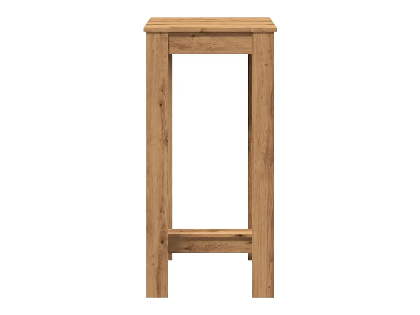Mesa de bar de roble artesanal 51x50x103,5 cm madera de ingeniería