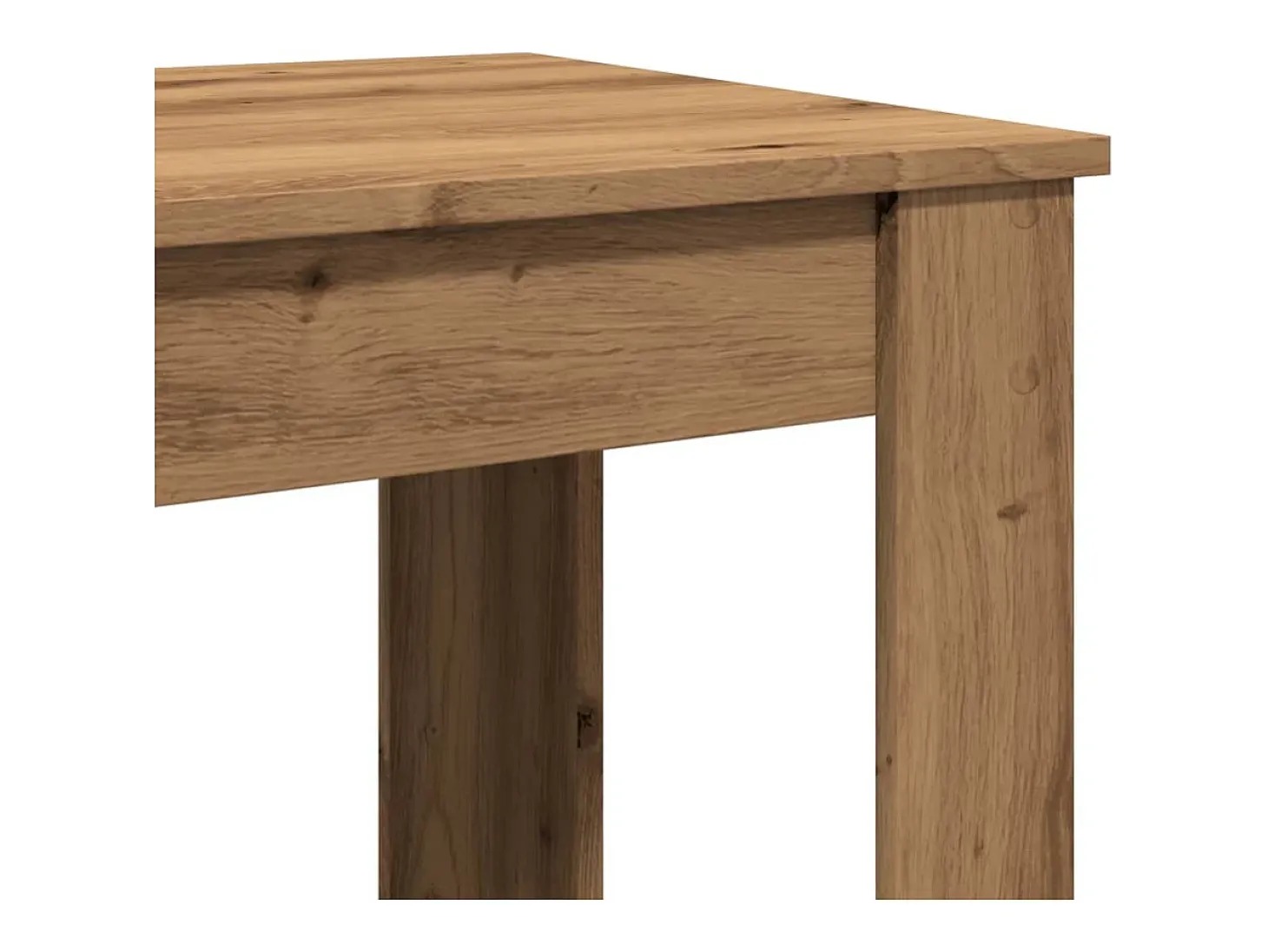 Mesa de bar de roble artesanal 51x50x103,5 cm madera de ingeniería