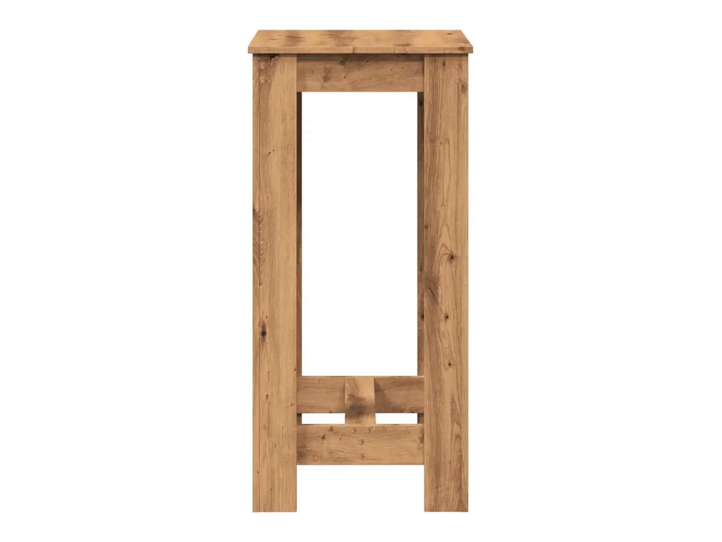 Mesa de bar de roble artesanal 51x50x103,5 cm madera de ingeniería