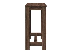 Mesa de bar de roble marrón 102x50x103,5 cm madera de ingeniería