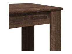Mesa de bar de roble marrón 102x50x103,5 cm madera de ingeniería