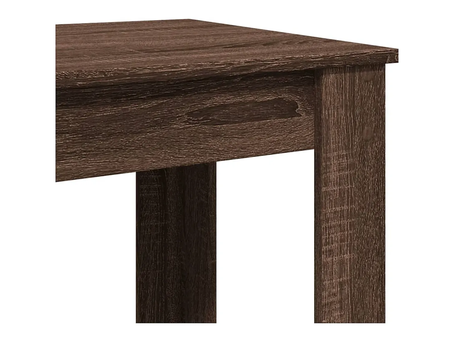 Mesa de bar de roble marrón 102x50x103,5 cm madera de ingeniería