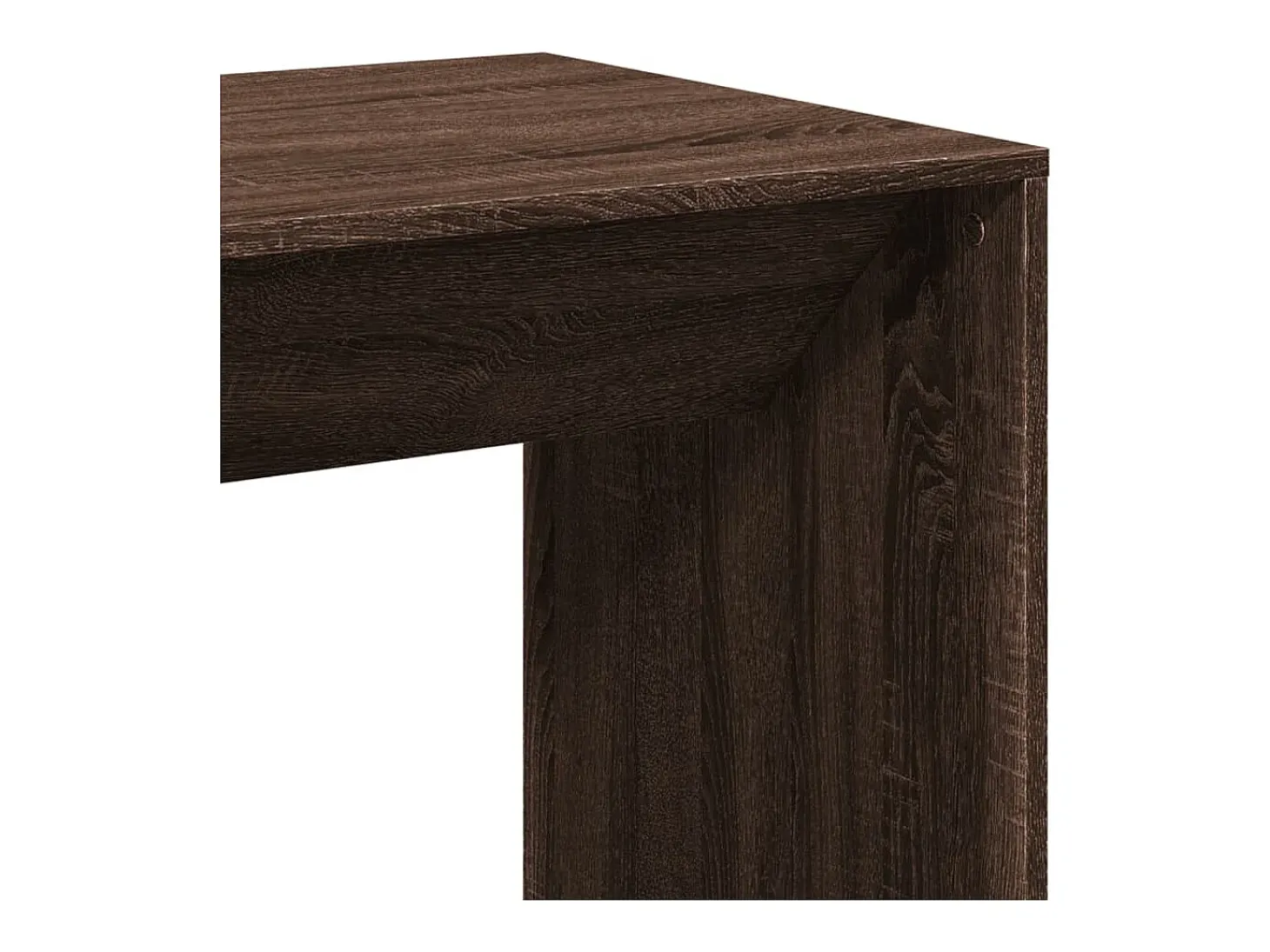 Mesa de bar de roble marrón 51x50x103,5 cm madera de ingeniería