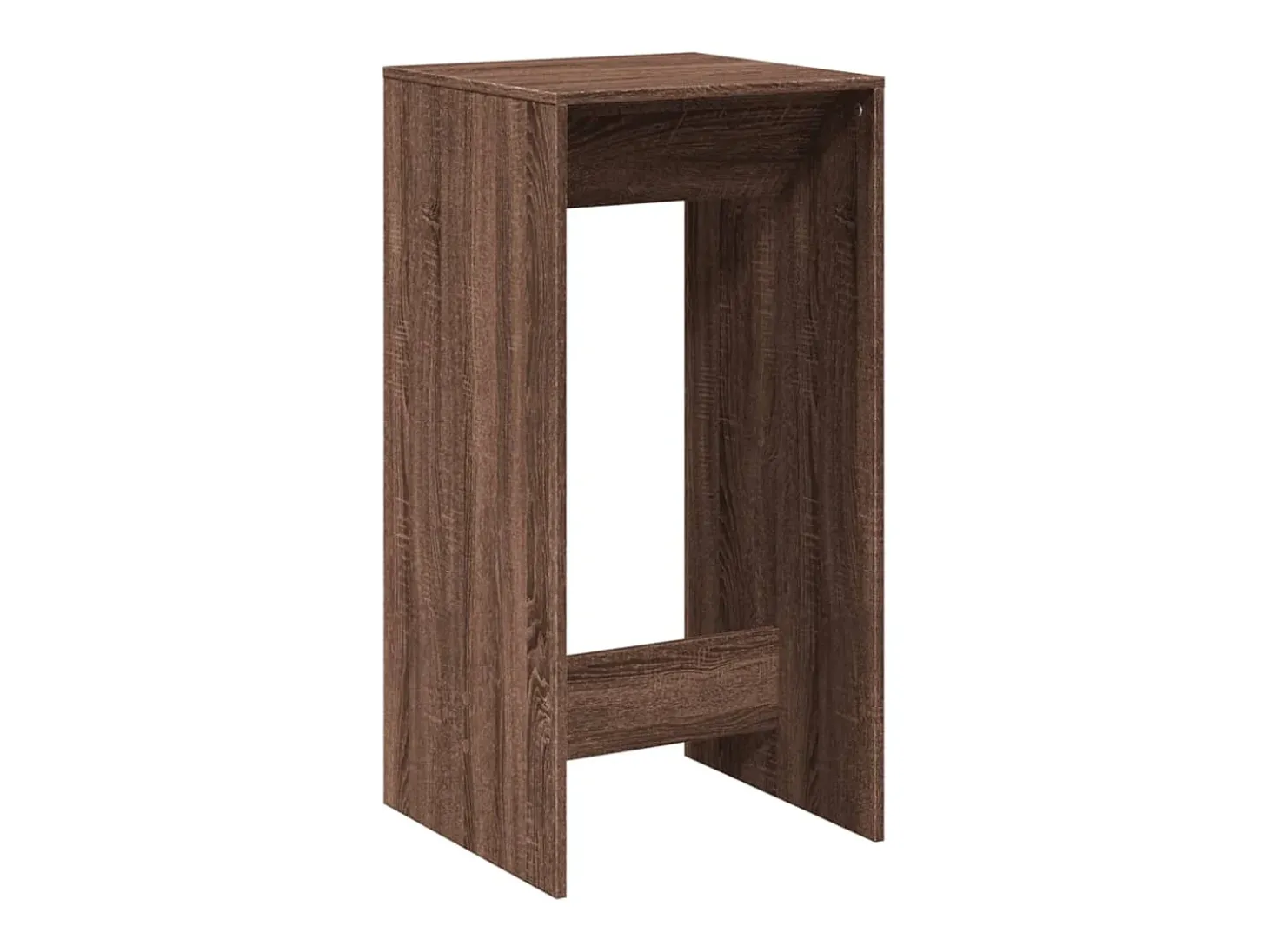 Mesa de bar de roble marrón 51x50x103,5 cm madera de ingeniería