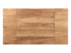 Mesa de bar extensible en acacia y metal L80-135 cm TRAP