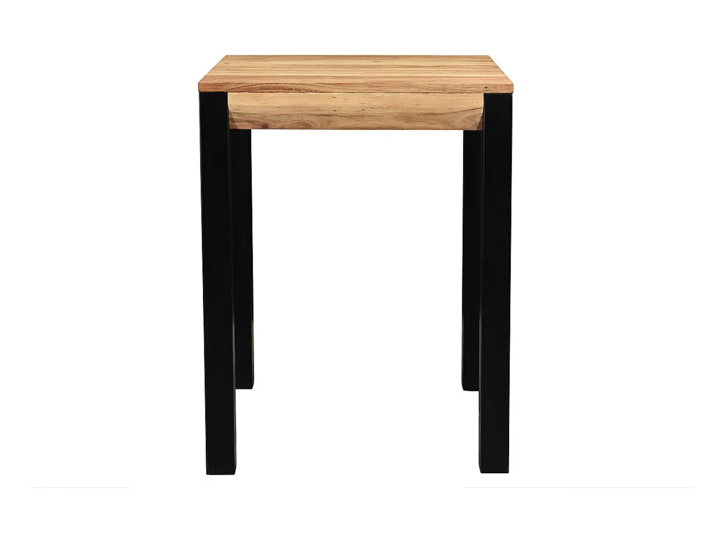 Mesa de bar extensible en acacia y metal L80-135 cm TRAP