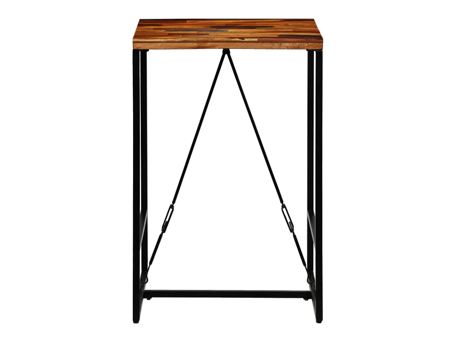 Mesa de bar madera maciza reciclada 70x70x106 cm ES379353