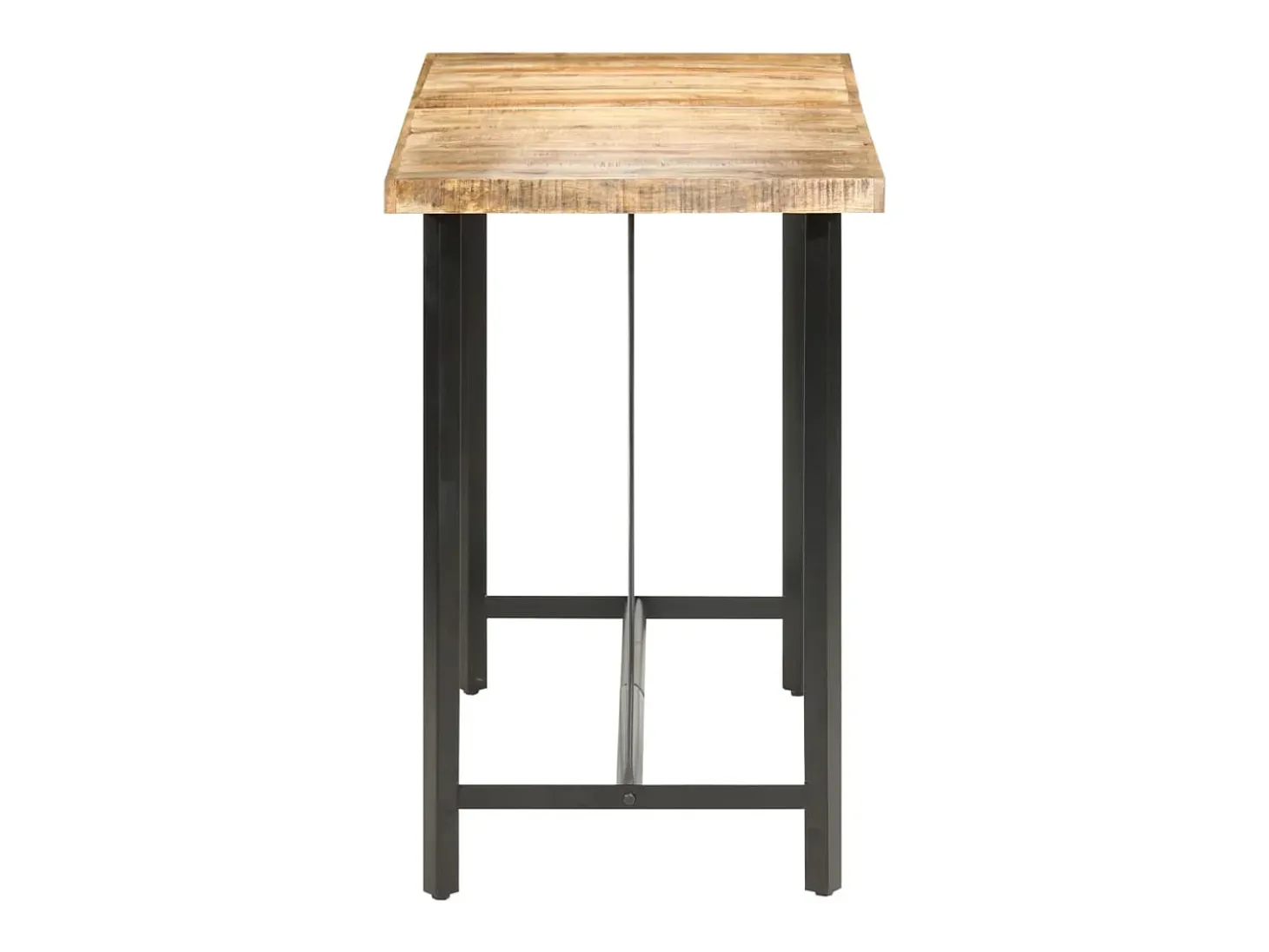 Mesa de bar madera maciza de mango rugosa 150x70x107 cm