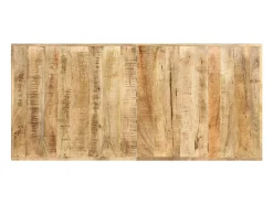 Mesa de bar madera maciza de mango rugosa 150x70x107 cm